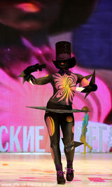 组图：俄罗斯人体彩绘大赛 裸模身姿妖娆