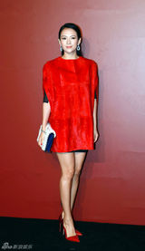 组图：章子怡刘嘉玲倪妮上海看秀笑容满面