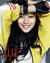 组图：王珞丹登《ELLE》封面 阳光健康显魅力能量