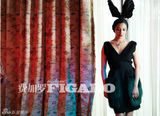 组图：张雨绮登《费加罗FIGARO》扮黑色兔女郎