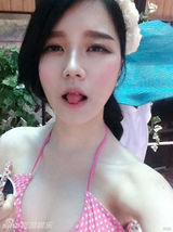 组图：韩星高斗林比基尼照秀傲人双峰否认隆胸