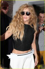 组图：Gaga与歌迷搭肩合影 MTV颁奖礼将唱开场