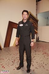 组图：刘伟强了解黄晓明脚伤 不信艺人朋友吸毒