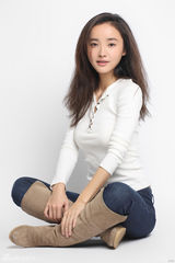 组图：杨梅拍夏日写真造型清爽动人