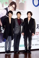 高清组图：韩星明世彬柳秀荣等宣传新剧《儿子们》