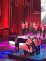 组图：李敏镐现身马年春晚最后一次联排