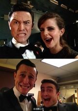 组图：奥斯卡现场另一面 颁奖礼成好友聚会