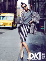 组图：吉克隽逸纽约拍大片 再登时尚杂志封面