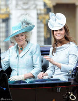 组图：英国皇家骑兵卫队阅兵王妃优雅