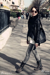 明星爱街拍第22期：经典基本款终极简约黑白色