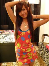 幻灯图集：黑涩会美眉蔷蔷服饰写真 甜美可爱