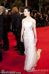 组图：《吸血鬼3D》戛纳首映 艾莎蛇皮纹裙狂野