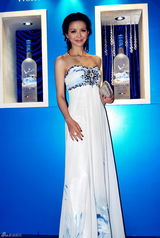 组图：班嘉佳时尚先生环保出镜 大秀青花瓷秒杀红毯