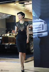 组图：黄奕邓超陈燃亮相上海车展 女王范PK中性风