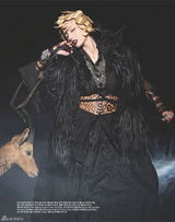 高清组图：韩彩英变童话中王后 奇特妆容神秘复古