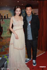 高清图：《魔发奇缘》香港首映 余文乐Angelababy(杨颖)捧场