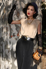 组图：陈燃性感米兰写真展梦露情结