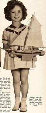 组图：秀兰邓波儿童星期可爱萌照似洋娃娃