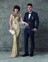 组图：杜淳姚迪演绎礼服婚纱 延续雪山婚礼