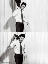 组图：奇道黑白搭配尽显绅士风采