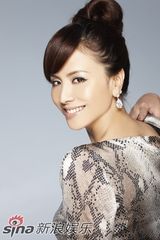 高清组图：影后田丽写真 大秀蛇纹短裙