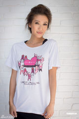 组图：梁咏琪穿爱的T恤为儿童零受苦努力