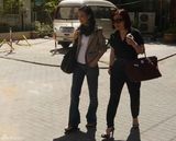 组图：张庭神秘现身 甜心辣妈身材恢复神速