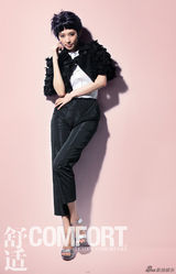 高清图：林志玲拍摄杂志大片 短发造型示人靓丽