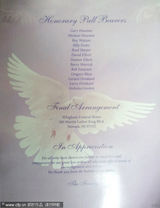 惠特尼葬礼纪念册曝光 生平介绍及珍贵资料照片