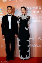 群星闪耀嫣然基金晚宴 王菲旗袍装与李亚鹏恩爱