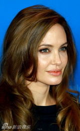 组图：《血与蜜之地》记者会 朱莉黑裙典雅性感