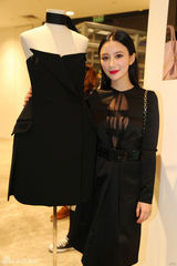 组图：熊乃瑾时尚派对透视露胸装魅惑动人