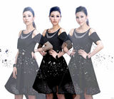 组图：李嘉欣代言演绎灵感女神 创作水晶画慈善拍卖