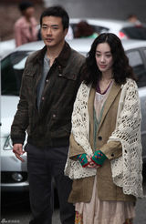 组图：韩星权相佑(权相宇)郑丽苑新片《疼痛》公开探班