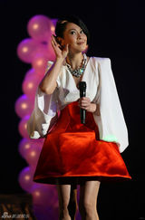 幻灯：刘若英北京个唱着超人装 与歌迷大合唱落泪