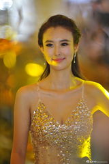 组图：车模兽兽性感透视黄金奶 自信爆乳微笑