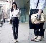 明星爱街拍第22期：经典基本款终极简约黑白色