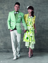 组图：杜淳姚迪演绎礼服婚纱 延续雪山婚礼