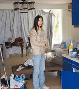 组图：蓝洁瑛精神好转染黑发 现身教会做礼拜