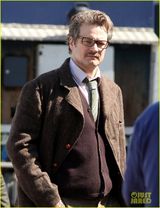 组图：科林-费斯和妮可-基德曼《铁路人》片场照