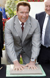 组图：施瓦辛格亮相2011戛纳电视节授予荣誉勋章