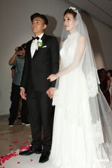 组图：纪文蕙大婚性感露半球 曾之乔杨佑宁也想婚