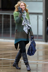 高清组图：布莱克-莱弗利亮相《绯闻女孩》片场