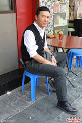 组图：《使徒行者》拍摄枪战戏 苗侨伟亲身上阵