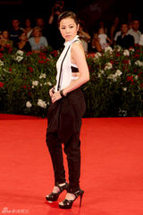 组图：杜琪峰《夺命金》首映 胡杏儿长裙华丽