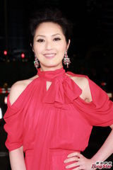 组图：杨千嬅亮相红毯 红裙亮眼展招牌笑容