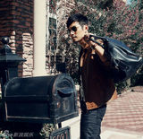 组图：严宽拍写真粗犷有型 都市浪子魅力十足 