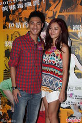 组图：关楚耀为《重口味》影院宣传 观众骂脏话