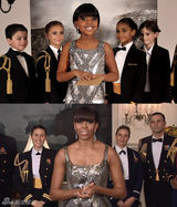 组图：童版奥斯卡红毯秀 迷你巨星架势十足