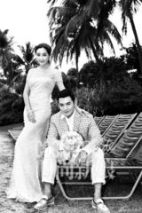 组图：严屹宽杜若溪登《时尚新娘》 婚纱照梦幻